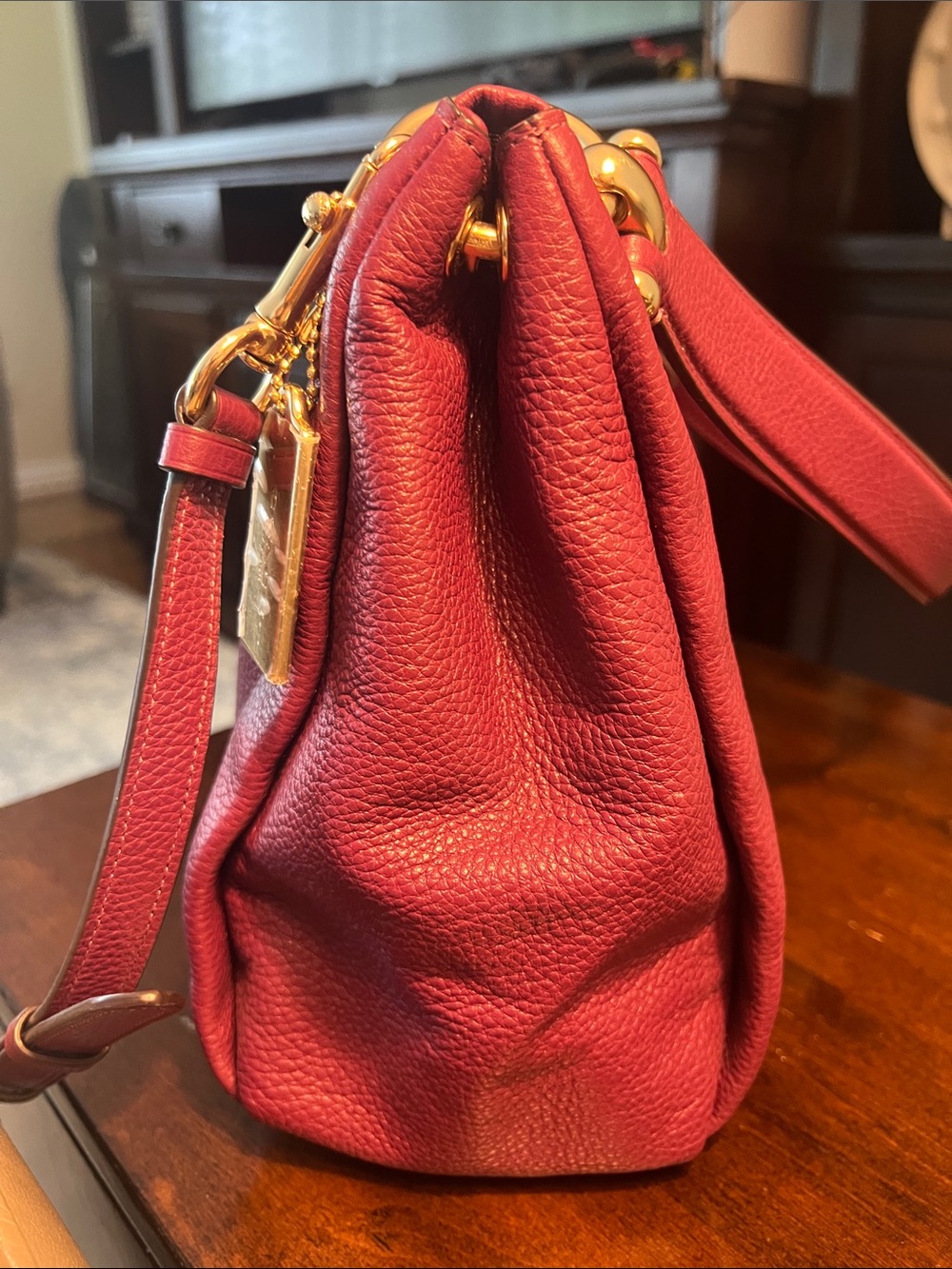 COACH Pebbled Leather Shoulder and Crossbody Bag - Picture 8 of 17